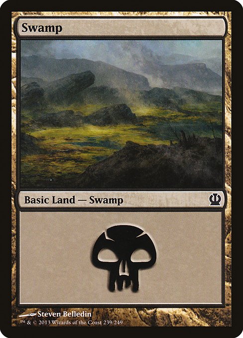 (英)【Foil】沼 / Swamp【THS】 No.239