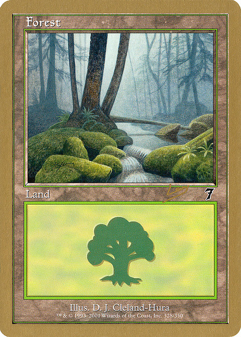 (英)森 / Forest【WC02】 World Championship Decks 2002 Raphael Levy 金枠 No.128