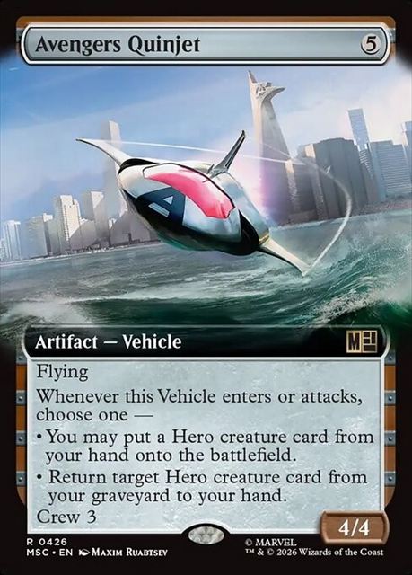 (英)アベンジャーズ・クインジェット / Avengers Quinjet ★拡張枠★ 【MSC】 No.426