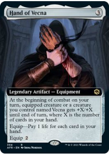 (英)【Foil】ハンド・オヴ・ヴェクナ / Hand of Vecna ★拡張枠★ 【AFR】 No.394