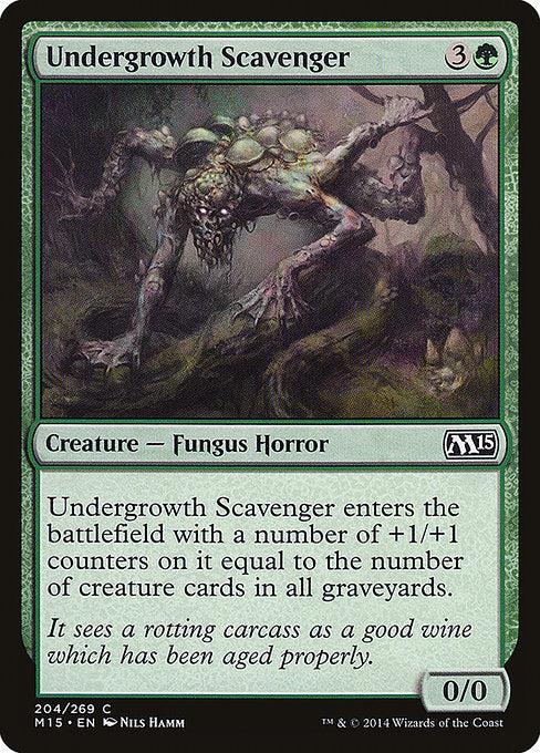 (英)【Foil】下生えのゴミあさり / Undergrowth Scavenger【M15】 No.204
