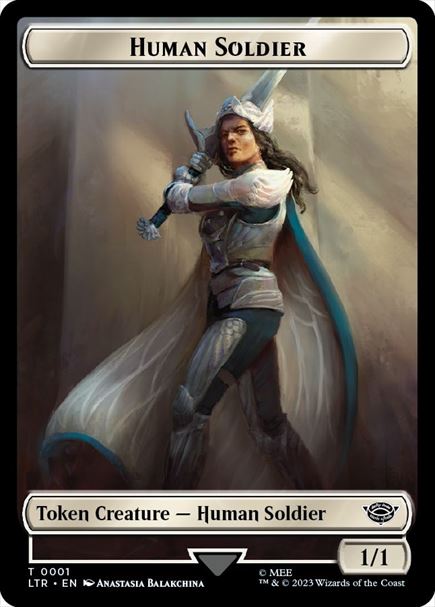 (英)人間・兵士トークン / Human Soldier Token【LTR-TOKEN】 No.001