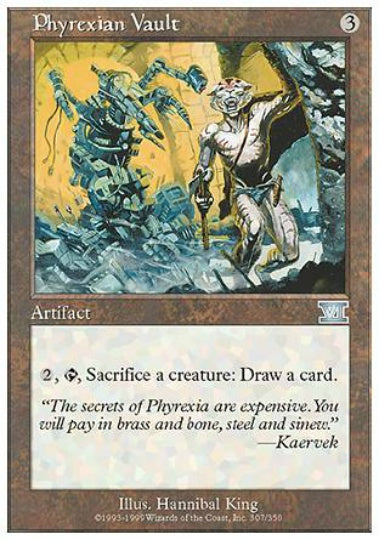 (英)ファイレクシアの蔵 / Phyrexian Vault【6ED】 No.307