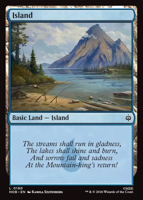 (英)【Foil】島 / Island【HOB】 No.190