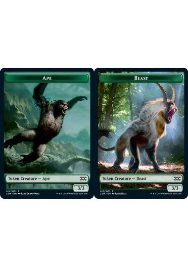 (英)【Foil】類人猿トークン / Ape TokenNo.012 - ビーストトークン / Beast Token【2XM-TOKEN】 No.013