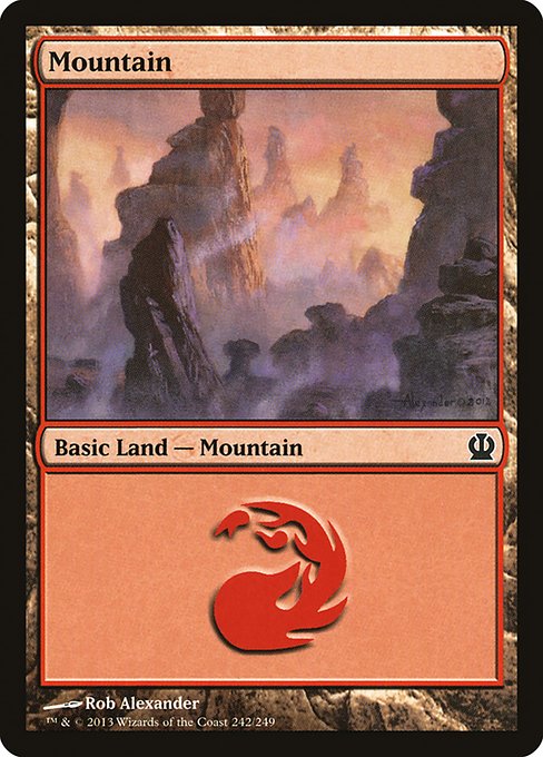 (英)【Foil】山 / Mountain【THS】 No.242