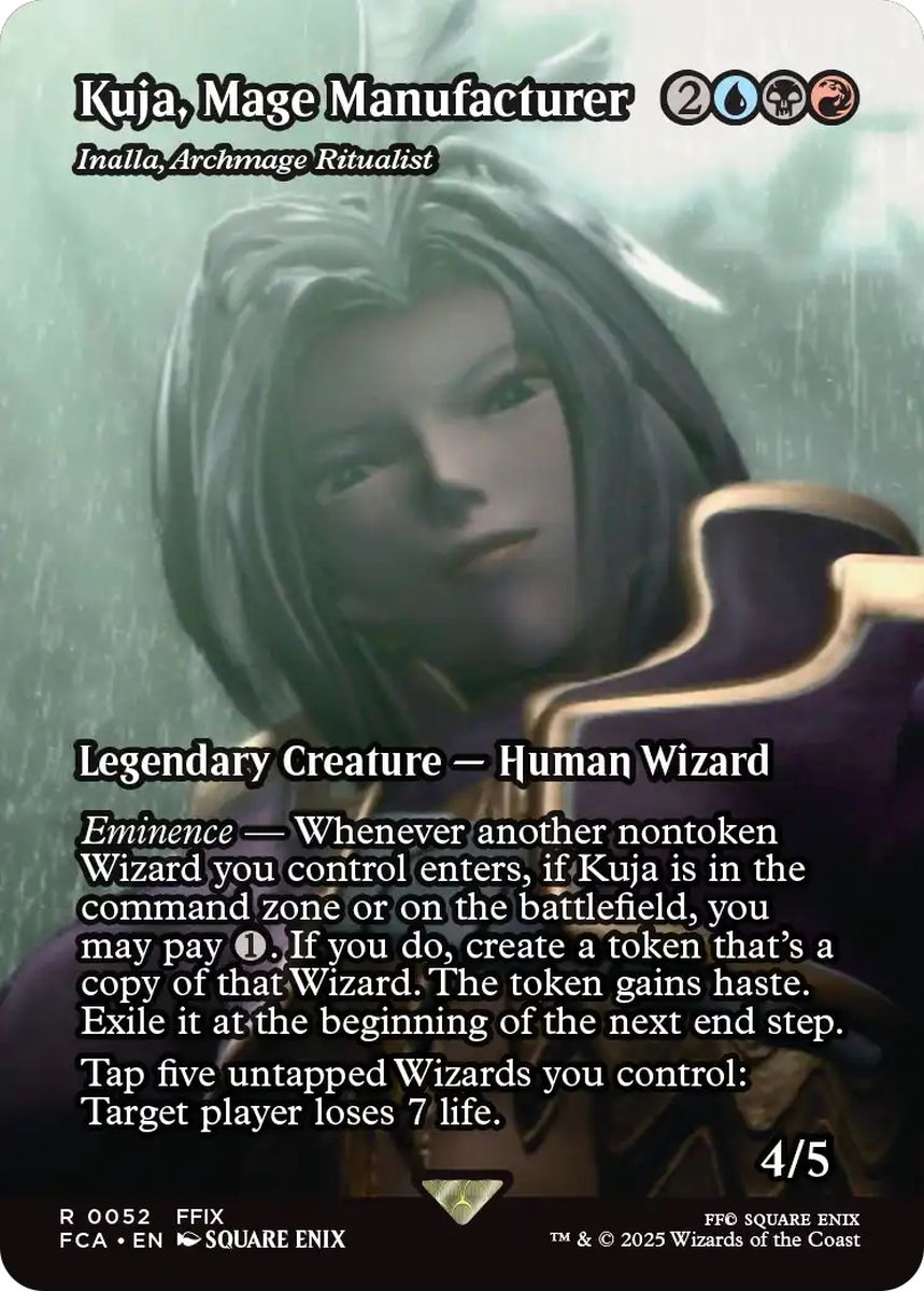 (英)黒魔道士の製造者、クジャ / Kuja, Mage Manufacturer[儀式の大魔導師、イナーラ / Inalla, Archmage Ritualist] ★ショーケース枠★(FINAL FANTASY・継承史カード) 【FCA】 No.052
