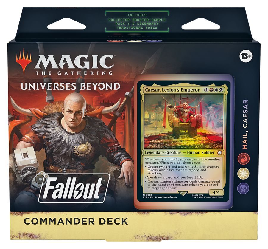 (英)マジック：ザ・ギャザリング『Fallout』 統率者デッキ「シーザー万歳」 / Magic: The Gathering - Fallout Commander Deck "Hail, Caesar"【BOX】 ※発送方法は「ゆうパック」を選択してください。