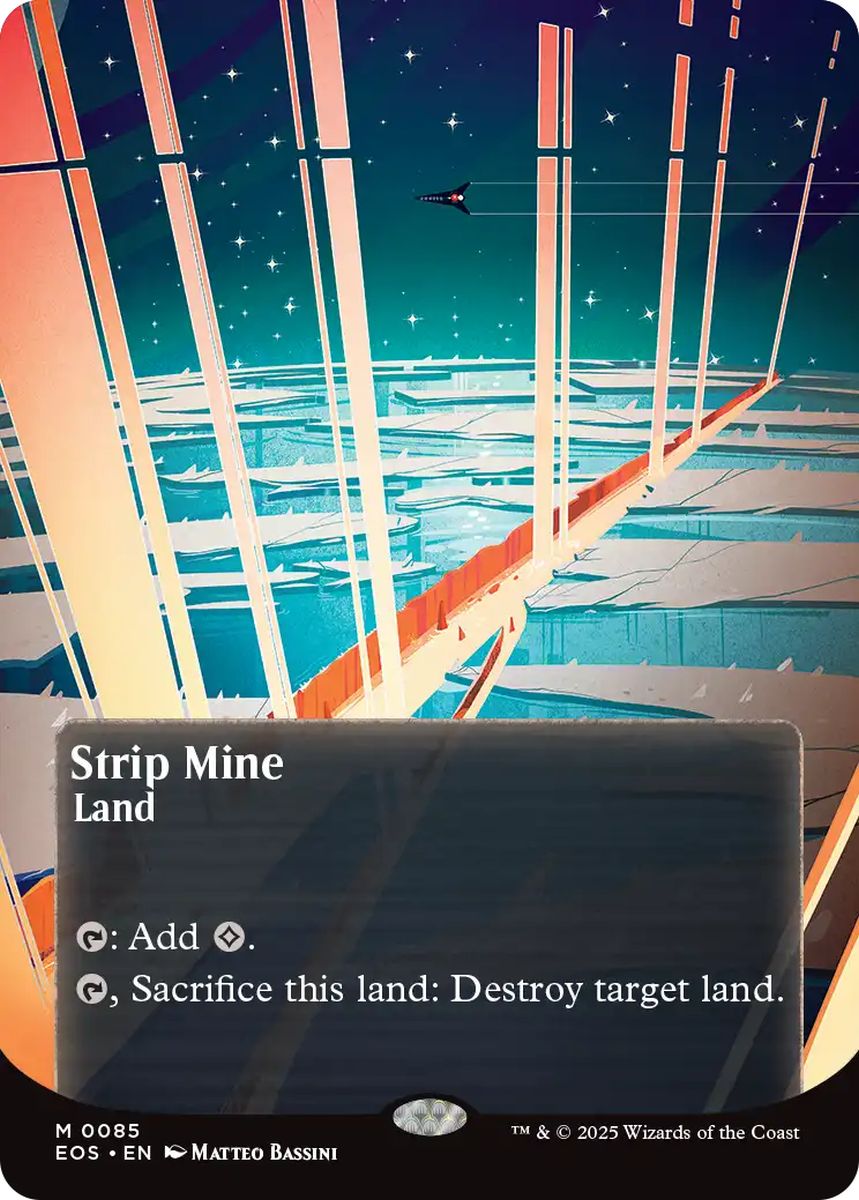 (英)【Foil】露天鉱床 / Strip Mine ★ボーダーレス★(「星景ポスター」) 【EOS】 No.085