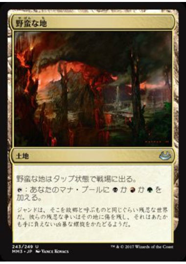 (日)【Foil】野蛮な地 / Savage Lands【MM3】 No.243