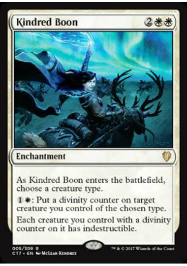 (英)同族の加護 / Kindred Boon【C17】 No.005