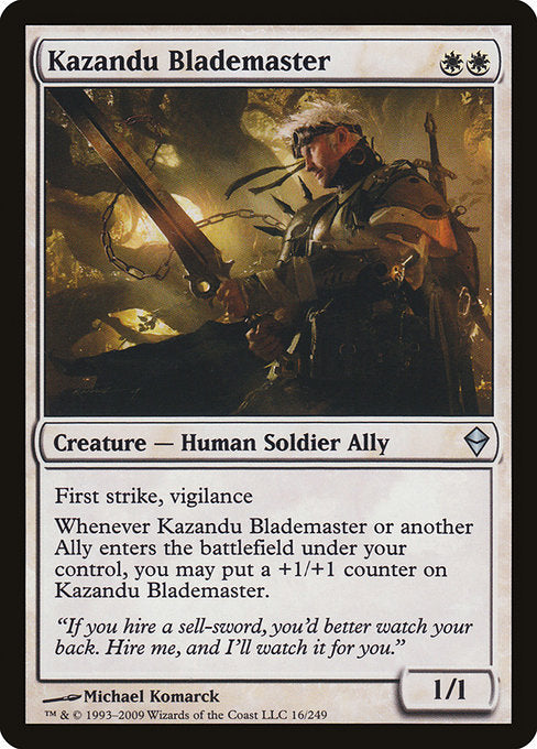 (英)カザンドゥの刃の達人 / Kazandu Blademaster【ZEN】 No.016