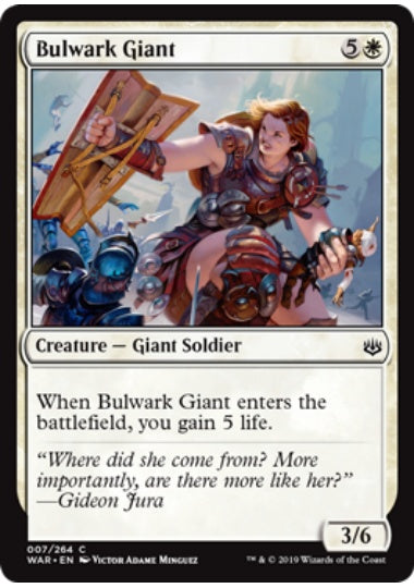 (英)【Foil】防壁の巨人 / Bulwark Giant【WAR】 No.007