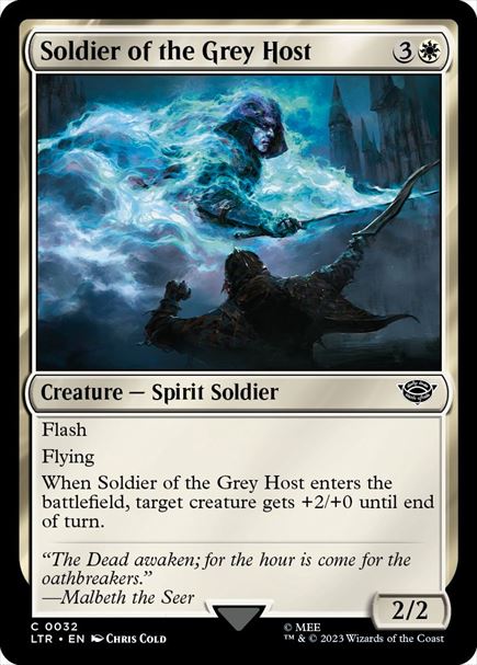 (英)灰色の軍勢の兵士 / Soldier of the Grey Host【LTR】 No.032