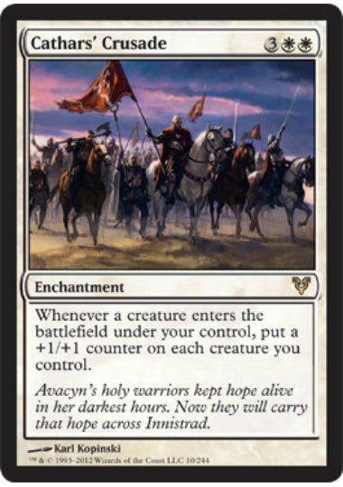 (英)【Foil】聖戦士の進軍 / Cathars' Crusade【AVR】 No.010