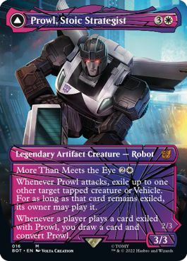 (英)冷静な戦略家、プロール / Prowl, Stoic Strategist - 追跡車、プロール / Prowl, Pursuit Vehicle【BOT】 シャッタード・グラス版 No.016