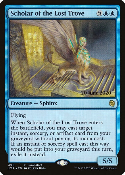 (英)【Foil】失われた宝物庫の学者 / Scholar of the Lost Trove【JMP】ティーチングキャラバンプロモ No.496