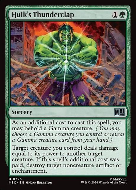 (英)【Foil】ハルクのサンダークラップ / Hulk's Thunderclap【MSC】 No.725