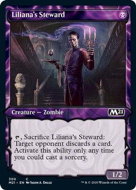 (英)【Foil】リリアナの使用人 / Liliana's Steward ★ショーケース枠★ 【M21】 No.300