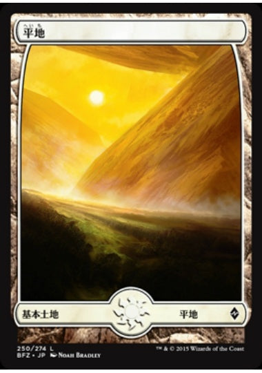 (日)平地 / Plains【BFZ】 フルアート版 No.250