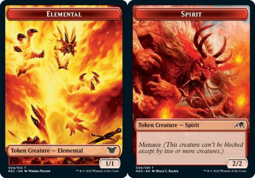 (英)エレメンタルトークン / Elemental Token No.004 - スピリットトークン / Spirit Token【NEC-TOKEN】 No.009