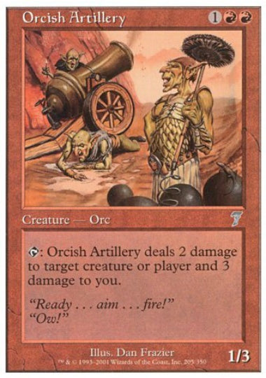 (英)【Foil】オーク弩弓隊 / Orcish Artillery【7ED】 No.205
