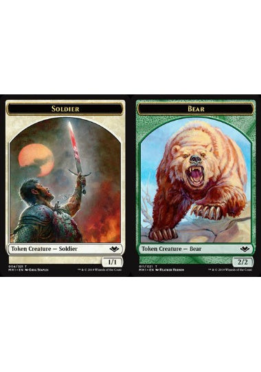 (英)兵士トークン / Soldier Token No.004 - 熊トークン / Bear Token【MH1-TOKEN】 No.011