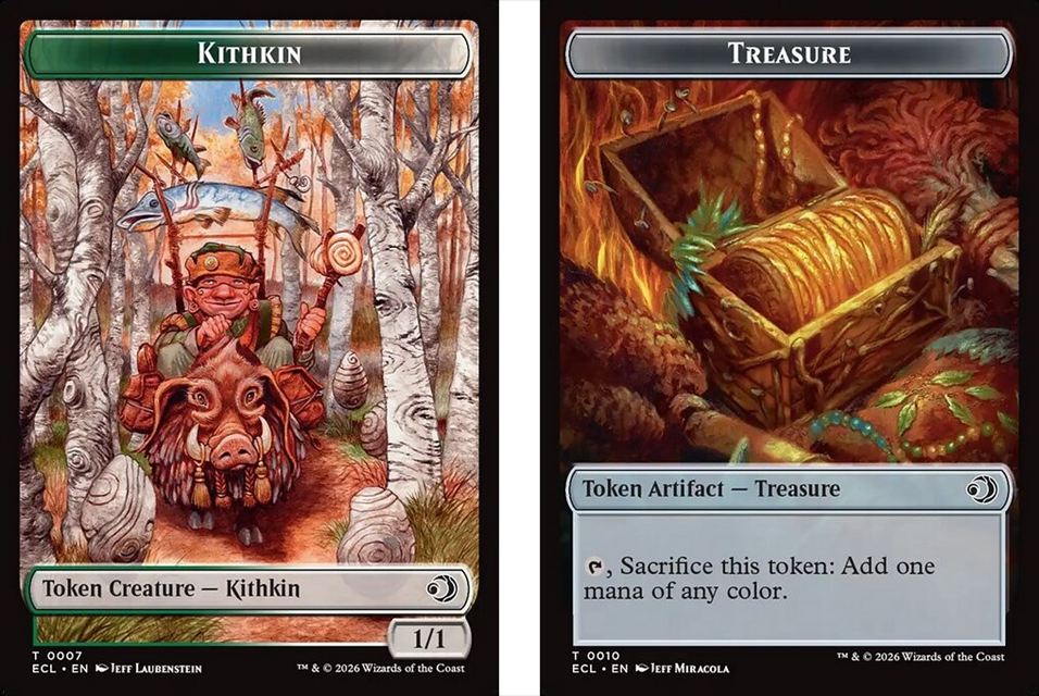 (英)キスキントークン / Kithkin Token No.007 - 宝物 トークン / Treasure Token 【ECL-TOKEN】 No.010