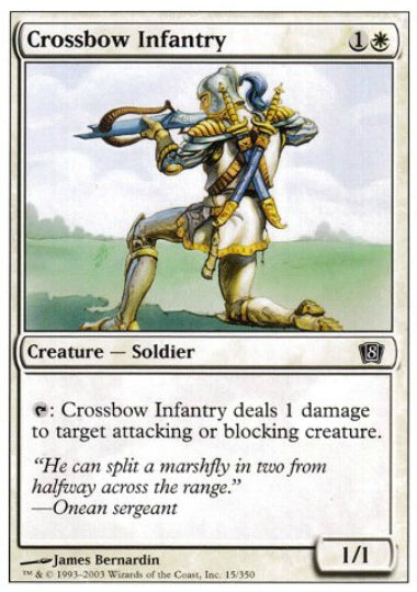 (英)【Foil】弩弓歩兵 / Crossbow Infantry【8ED】 No.015