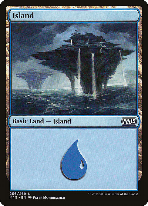 (英)【Foil】島 / Island【M15】 No.256