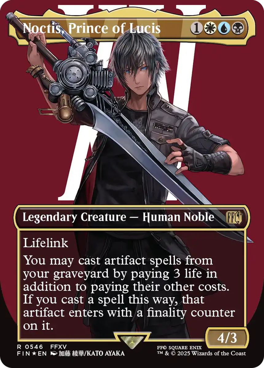 (英)【Surge-Foil】ルシスの王子、ノクティス / Noctis, Prince of Lucis ★ボーダーレス★(キャラクター) 【FIN】 No.546