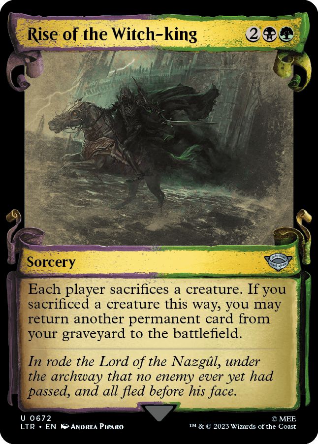 (英)魔王の台頭 / Rise of the Witch-king ★ショーケース枠★(中つ国の巻物) 【LTR】 No.672