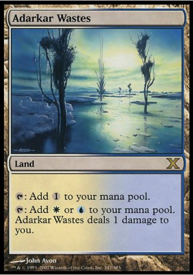 (英)【Foil】アダーカー荒原 / Adarkar Wastes【10E】 No.347