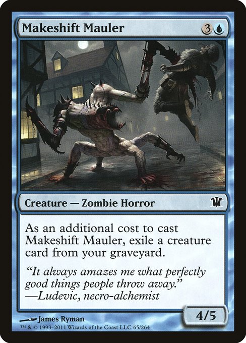 (英)【Foil】その場しのぎのやっかいもの / Makeshift Mauler【ISD】 No.065