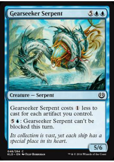 (英)【Foil】歯車襲いの海蛇 / Gearseeker Serpent【KLD】 No.048