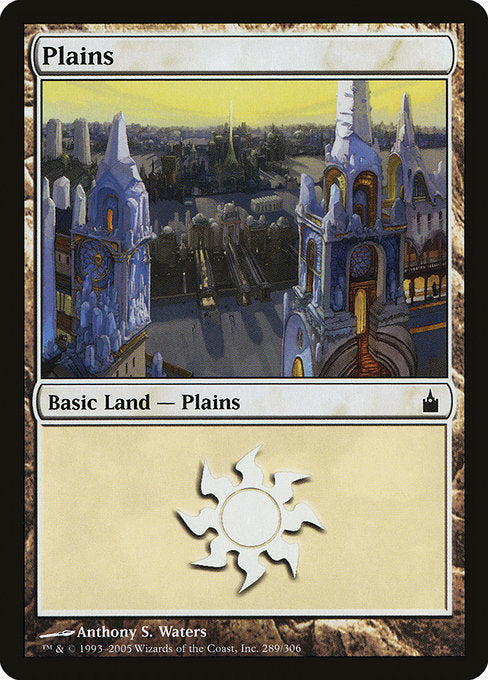 (英)【Foil】平地 / Plains【RAV】 No.289