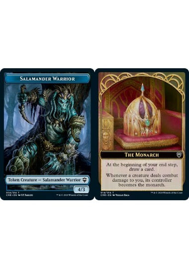 (英)【Foil】サラマンダー・戦士トークン / Salamander Warrior TokenNo.004 - 統治者トークン / The Monarch Token【CMR-TOKEN】 No.014