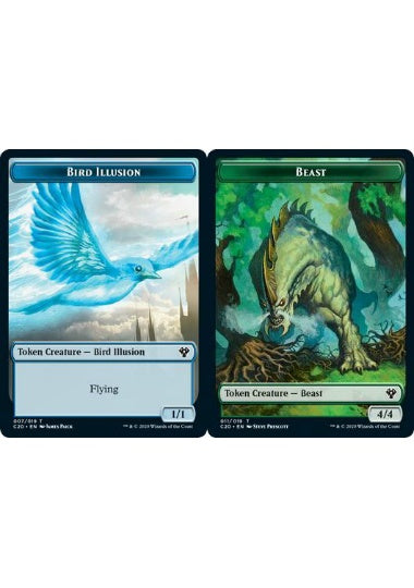 (英)鳥・イリュージョントークン / Bird Illusion Token No.007 - ビーストトークン / Beast Token【C20-TOKEN】 No.011