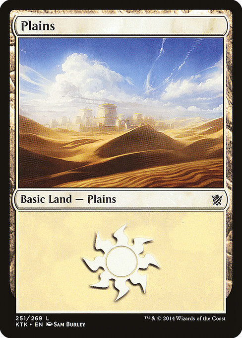 (英)【Foil】平地 / Plains【KTK】 No.251