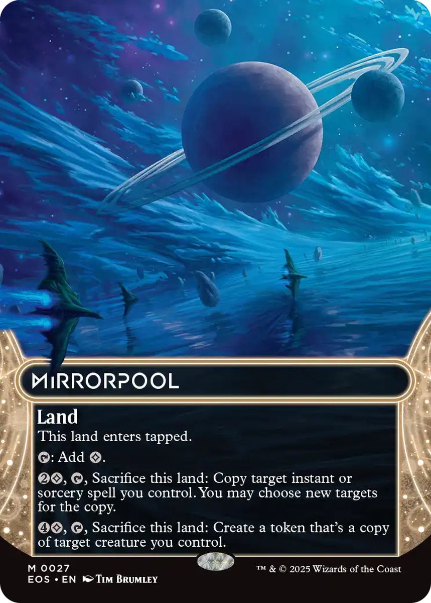 (英)【Foil】鏡の池 / Mirrorpool ★ボーダーレス★(「星景」) 【EOS】 No.027