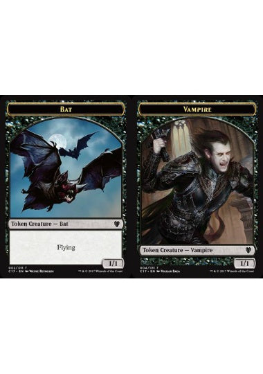 (英)コウモリトークン / Bat Token No.002 - 吸血鬼トークン / Vampire Token【C17-TOKEN】 No.004