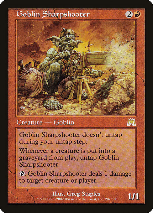 (英)【Foil】ゴブリンの名手 / Goblin Sharpshooter【ONS】 No.207