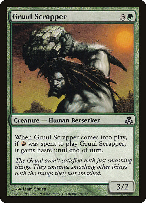 (英)【Foil】グルールの潰し屋 / Gruul Scrapper【GPT】 No.089