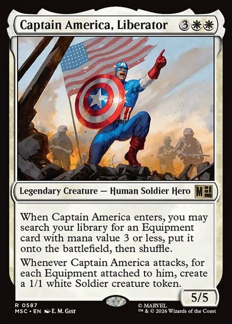 (英)解放者、キャプテン・アメリカ / Captain America, Liberator【MSC】 No.587
