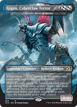 (英)【Foil】鎌爪の未来怪獣、ガイガン / Gigan, Cyberclaw Terror[深海の破滅、ジャイルーダ / Gyruda, Doom of Depths] ★ゴジラシリーズ・カード★ 【IKO】 No.384