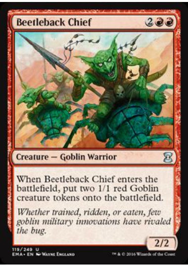 (英)【Foil】甲虫背の酋長 / Beetleback Chief【EMA】 No.119