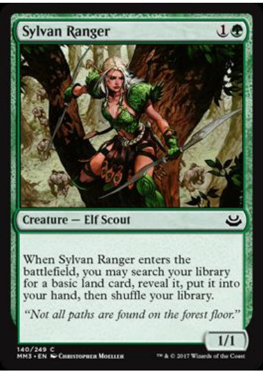 (英)【Foil】森のレインジャー / Sylvan Ranger【MM3】 No.140