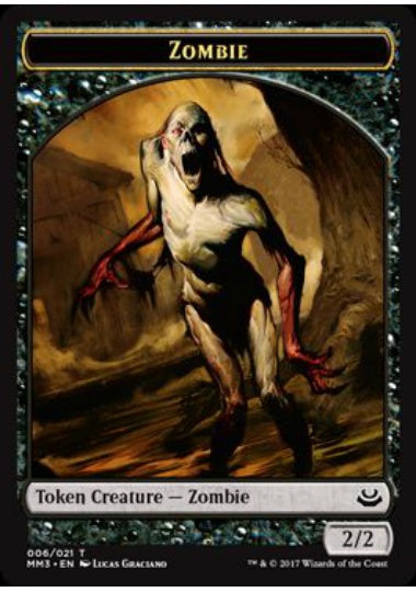 (英)ゾンビトークン / Zombie Token【MM3-TOKEN】 No.006
