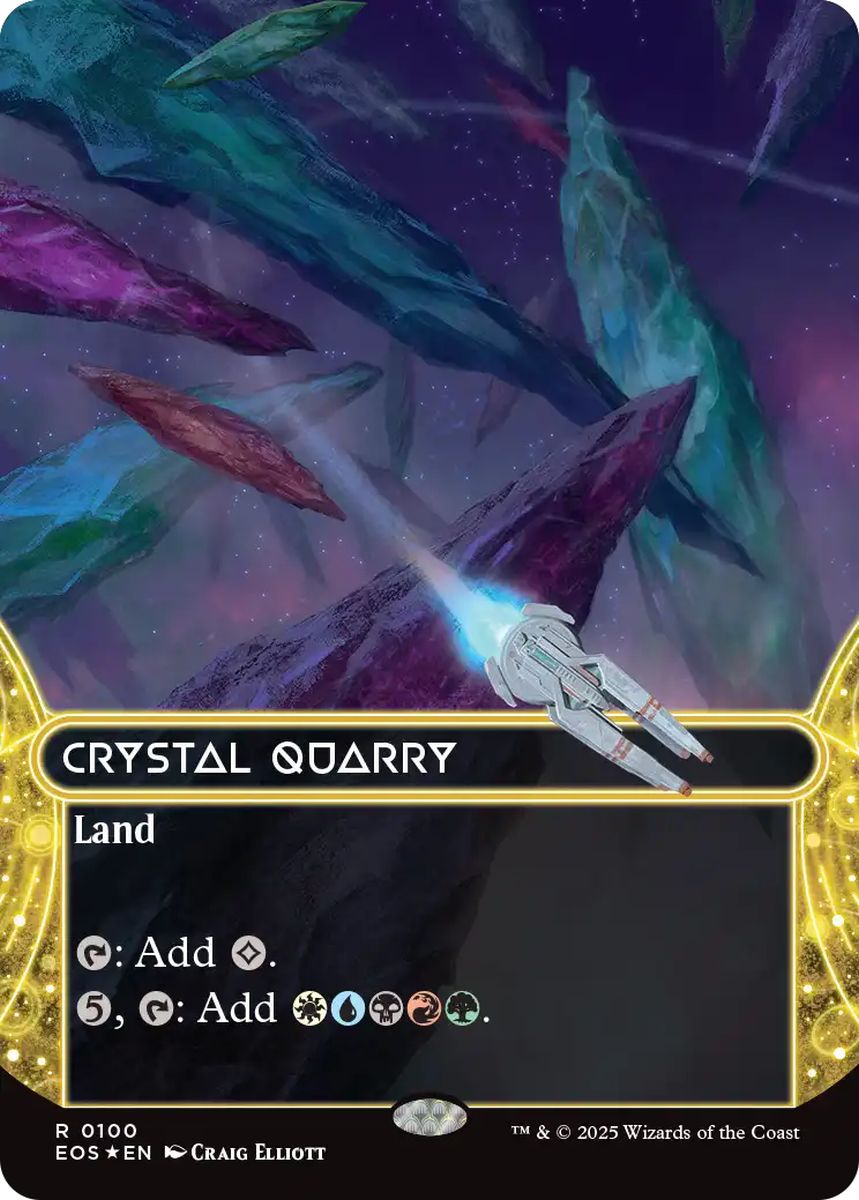(英)【ギャラクシーFoil】水晶の採石場 / Crystal Quarry ★ボーダーレス★(「星景」) 【EOS】 No.100