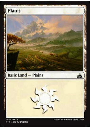 (英)【Foil】平地 / Plains【RIX】 No.192